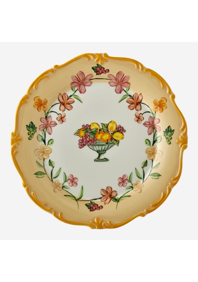 Turuncu Porselen Yemek Tabağı 26,5 Cm