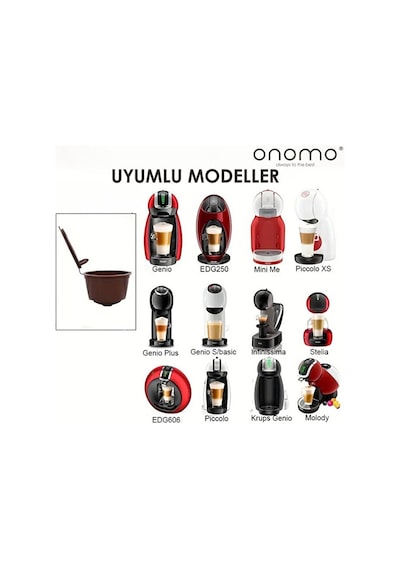 Dolce Gusto Uyumlu Kahve Kapsülü 3 Adet Yeniden Kullanılabilir Kahverengi
