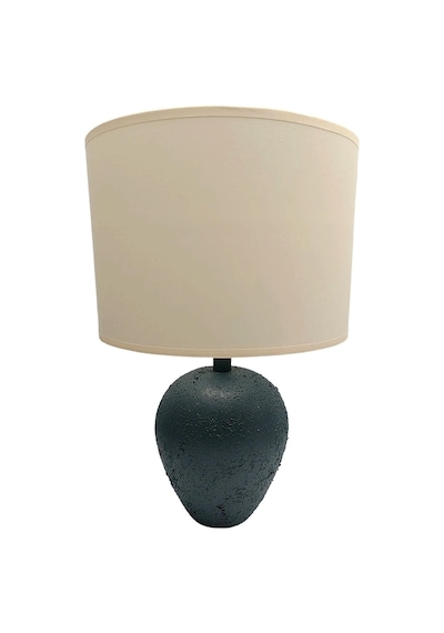 Minimal Polyester Abajur Antrasit Gold