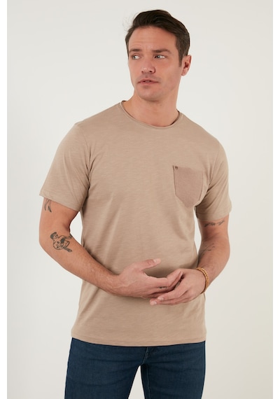 Buratti Erkek T Shirt 5902000 VİZON Vizon