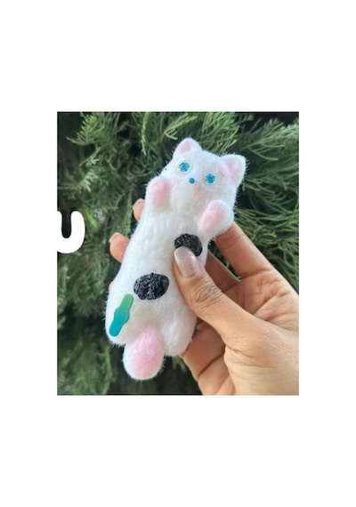 Lrs Store Kedi Sukuşi Yumoş Jel Gerginlik Oyuncağı Kedicik Model Squishy Elastik Kedi Patisi Taba