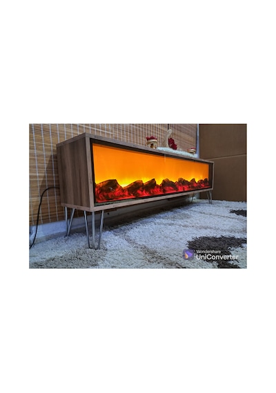 Tv Sehpası Full Şömineli Ahşap Renk Metal Ayaklı 170cm Bluetootlu Ses Sistemi 3 Farklı Yanma Mdf Ahşap Ve Gümüş Ahşap Ve Gümüş Tv Sehpası Full Şömineli Ahşap Renk Metal Ayaklı 170cm Bluetootlu Ses Sistemi 3 Farklı Yanma Mdf Ahşap Ve Gümüş Ahşap Ve Gümüş