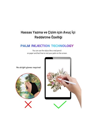 Apple Uyumlu iPad  Pen Palm Rejection Teknolojisi Stylus Dokunmatik Kalem