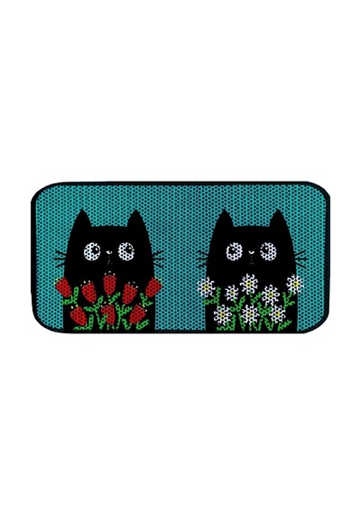 Aktunç Elekli Tuvalet Desenli Önü Kedi Kumu Paspası 60x120 Cm Desen 7