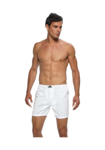 6 Adet Gümüş Battal Beden Erkek Penye Arjantin Boxer Beyaz 001