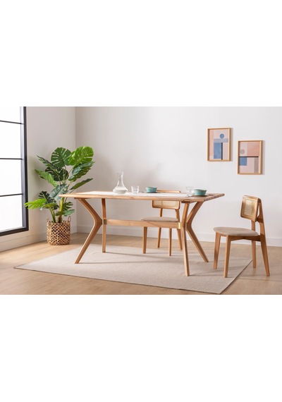 Bosco Pergel Ahşap Mutfak Masası 90x180 Natural