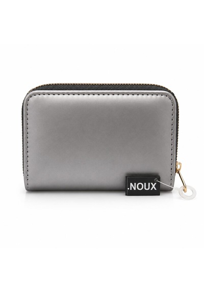 Noux Mini Çok Bölmeli Kadın Cüzdan Gri