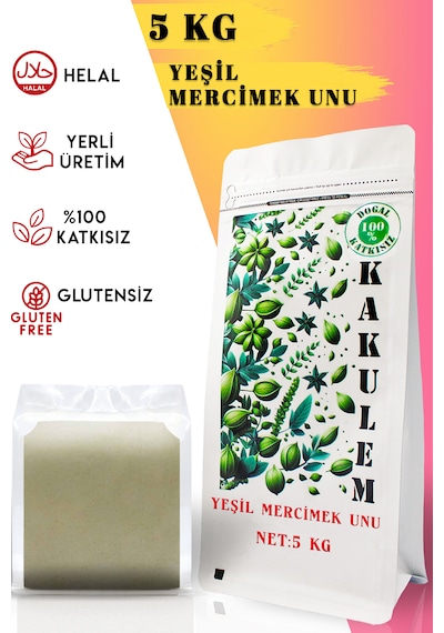 Kakulem Glutensiz Yeşil Mercimek Unu 5 Kg