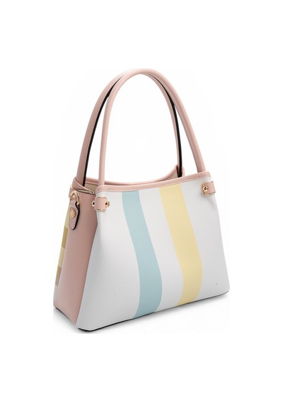 Silver Polo Sp1254 Kadın El Çantası Ekose Lila-pembe
