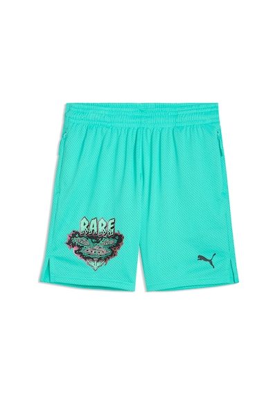 Puma Melo World Erkek Geniş Kesim 7" Basketbol Şortu 634607 01 Yeşil