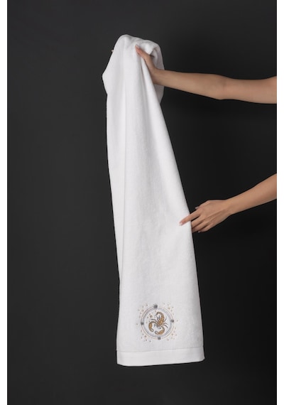 Varol %100 Microcotton Üst Kalite Havlu Seti Burç Nakışlı Akrep-standart Akrep Diğer