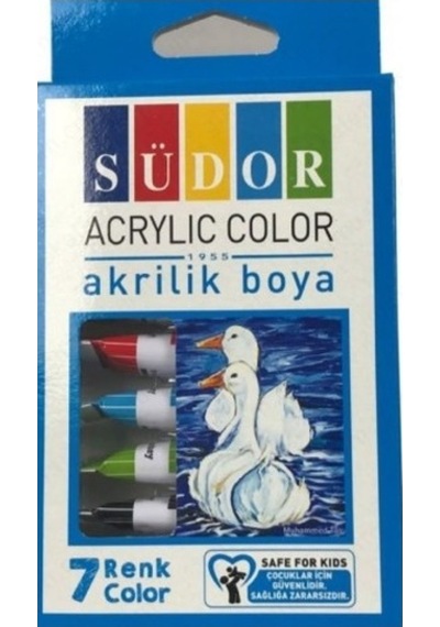 Südor Akrilik Boya Tüp 7Li 9 Ml