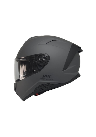 Mts X340 Fullface Şeffaf Camlı motosiklet Kaskı Mat Gri