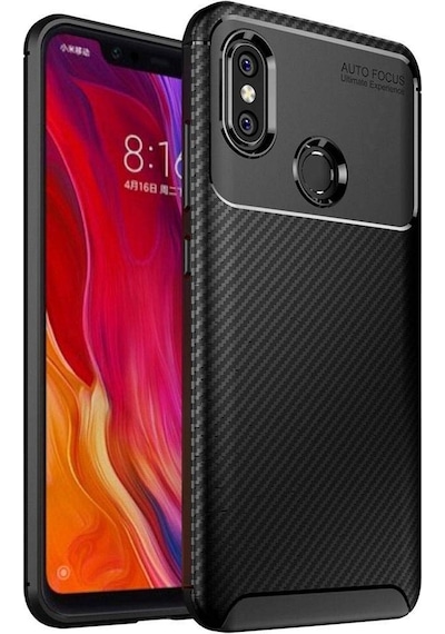 Xiaomi Mi 8 Kilif Karbon Tasarim Negro Silikon Kapak 405801038