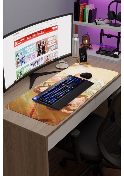 Sangatsu No Lion Anime V2 - 90x40 Xxl Gaming Kauçuk Kaymaz Taban Mouse Pad Fare Altlığı