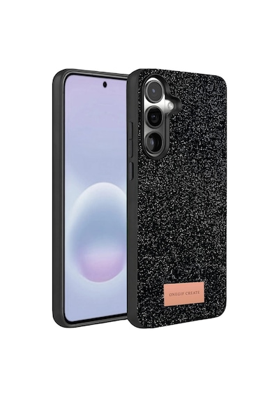 Onegif Samsung Galaxy Uyumlu A37 5g Bright Simli Kapak - Siyah İtdark54811