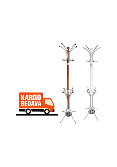 Tolunay Portmanto Ayaklı Askılık - Bambu Model