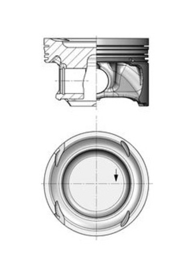 Kolben 40859600 Piston Segman Std 83.00mm Mercedes M270.920 W176 W246 C117 X156 A2700301917 -