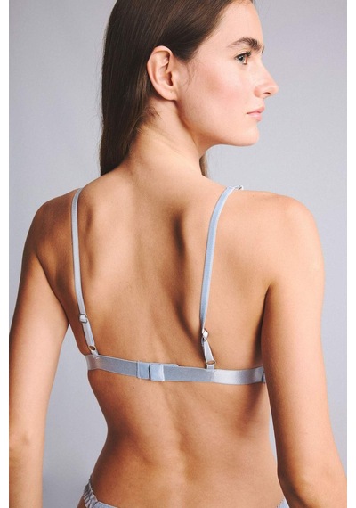 Defacto Tül Kumaş Çıkarılabilir Kap Pedli Balensiz Açık Mavi Bralet H6493ax26spbe550 Mavi-be550