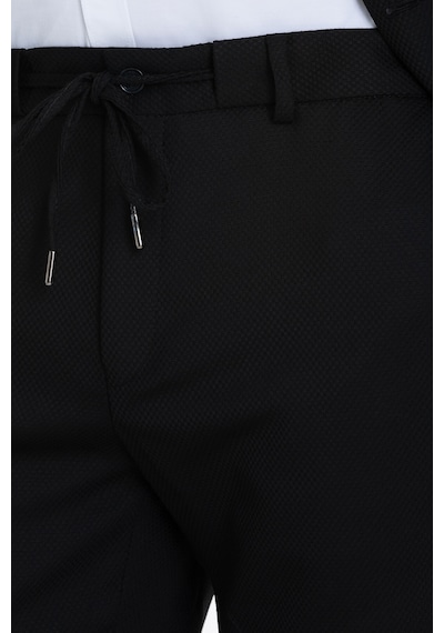 Hatemoğlu Siyah Slim Fit Mono Yaka Klasik Takım Elbise 35266 Siyah