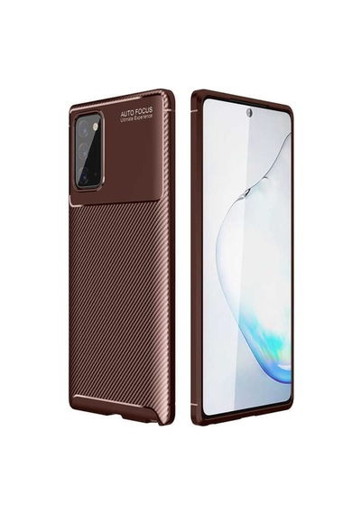 Samsung Uyumlu Galaxy Note 20 Kilif Karbon Silikon Case 406653194