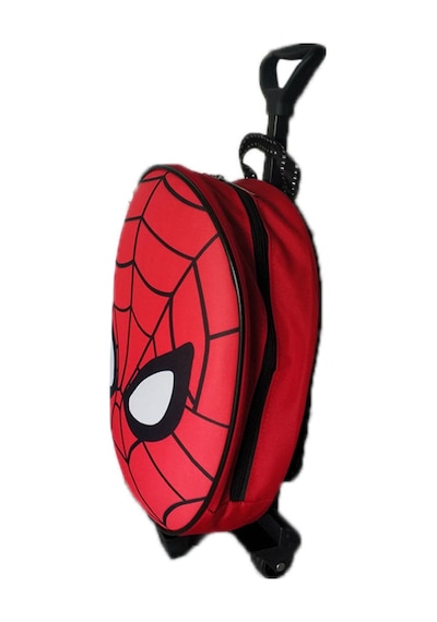 Spiderman Örümcek Çekçekli Kreş Anaokul Günlük Çekçekli Sırt Çantası
