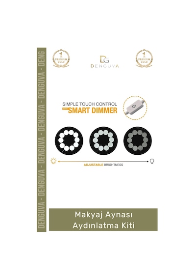 Makyajlambası 10 Adet G5 Modern Küresel Ampul Dimmer Dokunmatik 12v Şık Makyaj Aynası Aydınlatma Ki Çok Renkli