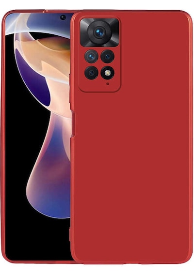 Xiaomi Redmi Note 11 Pro 5g Kılıf Zore Premier Silikon Kapak Kırmızı