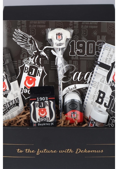 Dekomus Özel Kutulu Lisanslı Beşiktaş Full + Full Premıum Okul Ve Kırtasiye Seti