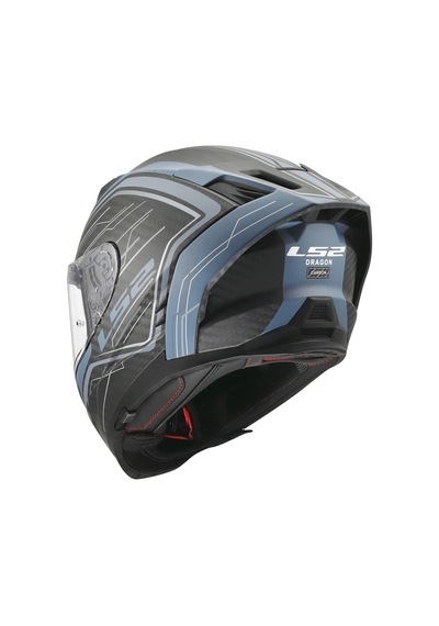 Ls2 Dragon Karbon Subıc Mat Mavi Petrol Kask Mat Mavı