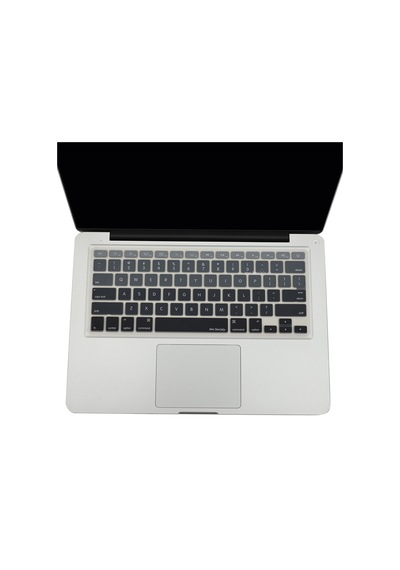 Apple Uyumlu MacBook Air Pro Klavye Koruyucu Us-abd İngilizce Ombre Eski Usb'li Model 2008-2017 İle Siyah Gri