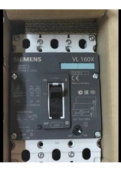 Sıemens 3x20a Kompakt Şalter 3vl1702-1dd33-0aa0 55ka 401120946896