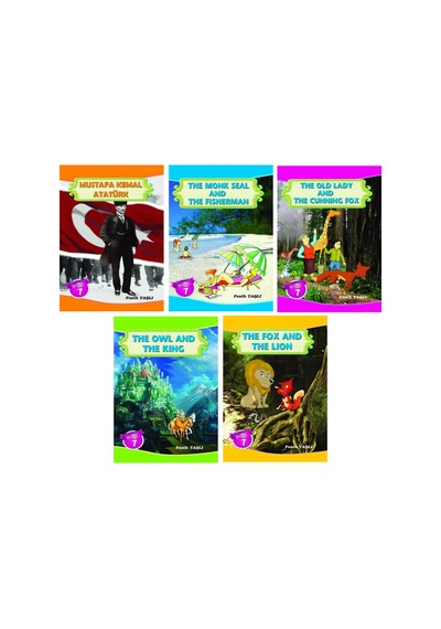Ata 7.Sınıf Öğrencilere İngilizceyi Sevdiren Hikaye Seti 5 Kitap