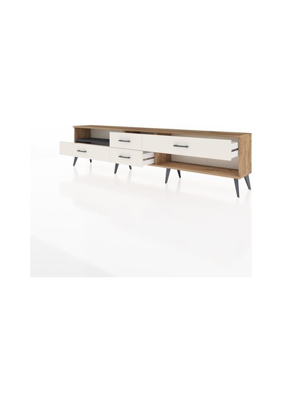 Arges Tv Ünitesi Tek Raflı 4 Çekmeceli 220x30x51 Çam-antrasit/aytaşı Antrasıt/aytası - Atlas Çam Arges Tv Ünitesi Tek Raflı 4 Çekmeceli 220x30x51 Çam-antrasit/aytaşı Antrasıt/aytası - Atlas Çam