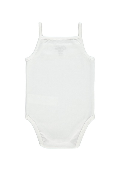 Civil Baby Kız Bebek Çıtçıtlı Badi 12-24 Ay Beyaz 14587140523Y Beyaz