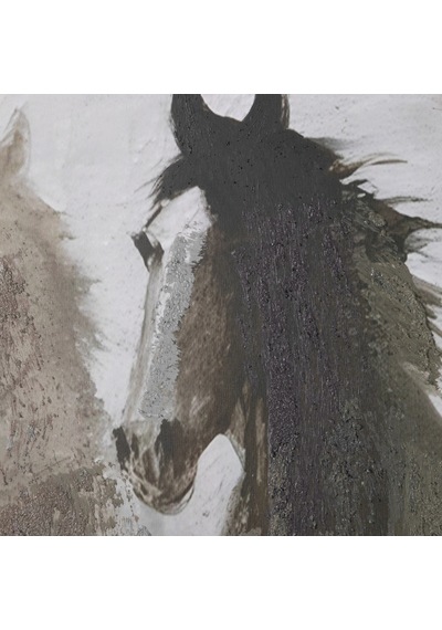 Mudo Home Stallıons Çerçeveli Yağlıboya Tablo 100x150 Cm