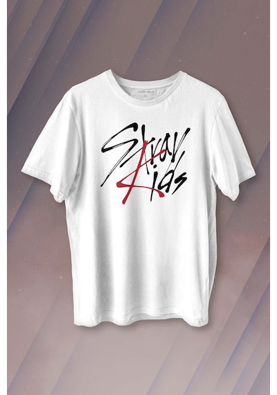 Stray Kids Kore K-pop Baskılı Tişört Unisex T-shirt 001