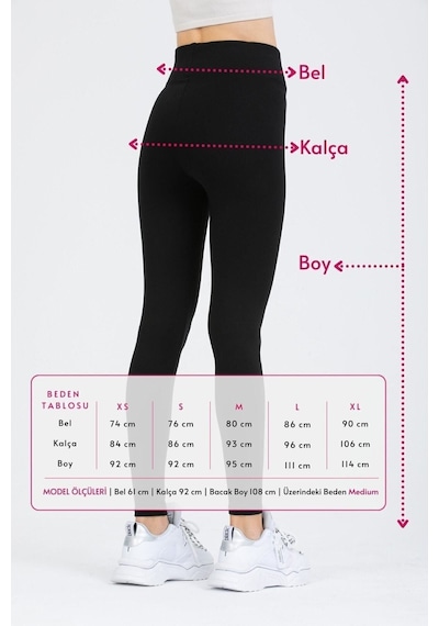 Bonbonetti Chocolate Baby & Kids Kadın Siyah Yüksek Bel Toparlayıcı Çelik Interlok Düz Spor Tayt Pantolon SiYAH Bonbonetti Chocolate Baby & Kids Kadın Siyah Yüksek Bel Toparlayıcı Çelik Interlok Düz Spor Tayt Pantolon SiYAH