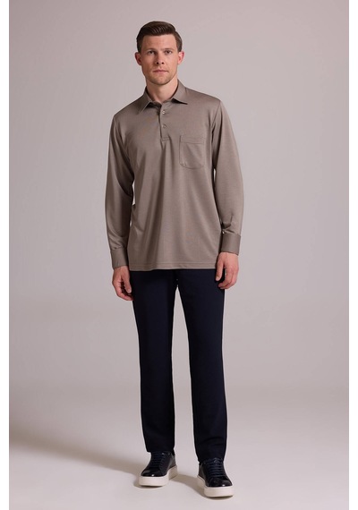 Ysf Erkek Yeşil Polo Yaka Sweatshirt