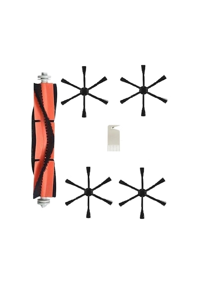 Mijia 1c.vacuum Mop 1c Ve 2c Ile- Mop Pro 2+ 3d-mop 2 Ultra Mop 2 Pro Uyumlu Siyah Set-6 Adet
