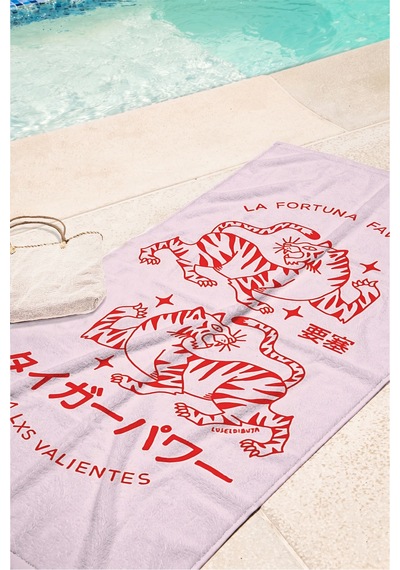 Kaplan Figürlü Retro Japon Esintili Plaj Havlusu-pembe Kırmızı Modern Hızlı Kuruyan Mikrofiber Havlu Gölgeli Kıyısı Kaplan Figürlü Retro Japon Esintili Plaj Havlusu-pembe Kırmızı Modern Hızlı Kuruyan Mikrofiber Havlu Gölgeli Kıyısı