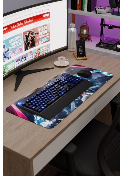 Furina Genshin Impact Anime Gacha V1 - 70x30 Xl Gaming Mouse Pad Fare Altlığı