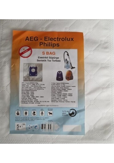 Aeg-Electrolux Uyumlu- S Bag Serileri Toz Torbası 20 Adet