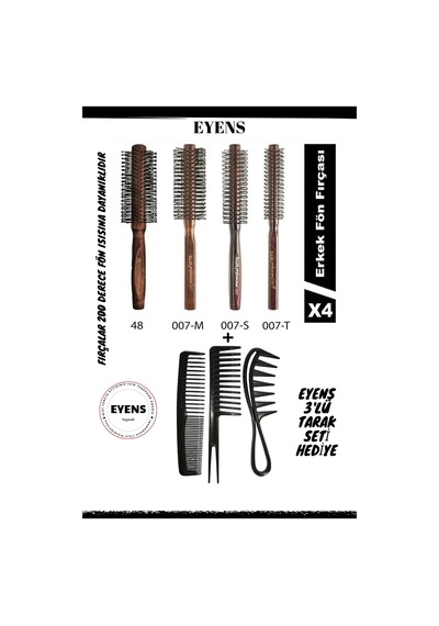 Elsa Professional 4 Lü Erkek Tarama Serisi Seti+3x Wax Tarağı