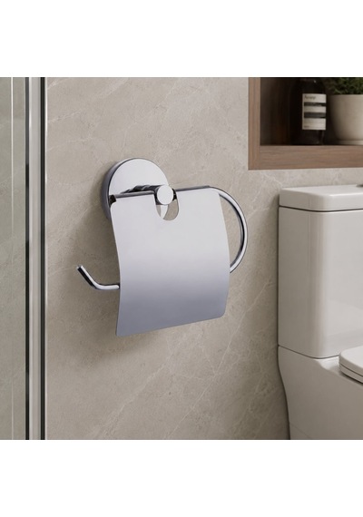 Kapaklı Wc Kağıtlık Liberella Açık Gri