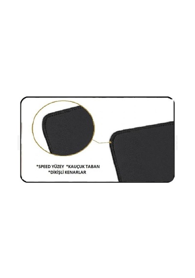 Azemax 3mm 90x40 Oyuncu Mouse Pad Forza 2 Desenli Speed Yüzey