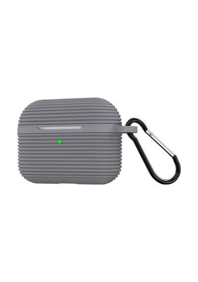 Apple Airpods Pro 3 3.nesil Raven Silikon Kılıf - Gri Diğer