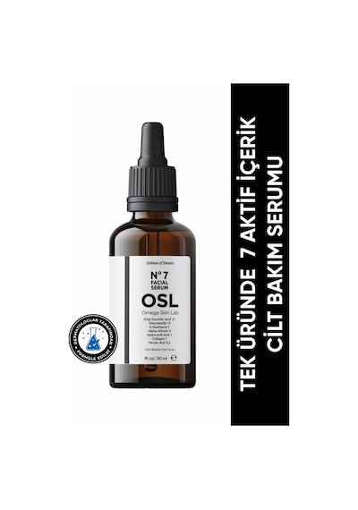 OSL Omega Skin Lab Tek Üründe 7 Aktif No:7 Cilt Bakım Serumu 30﻿﻿ ML