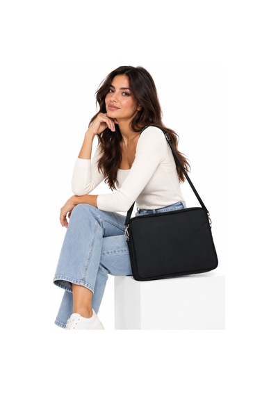 Mussen Kumaş Laptop & Evrak Çantası Omuz Askılı Eko 36x26x2 Siyah