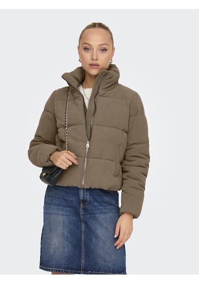Only Dolly Corduroy Puffer Dik Yaka Taba Kadın Mont 15304768 Taba